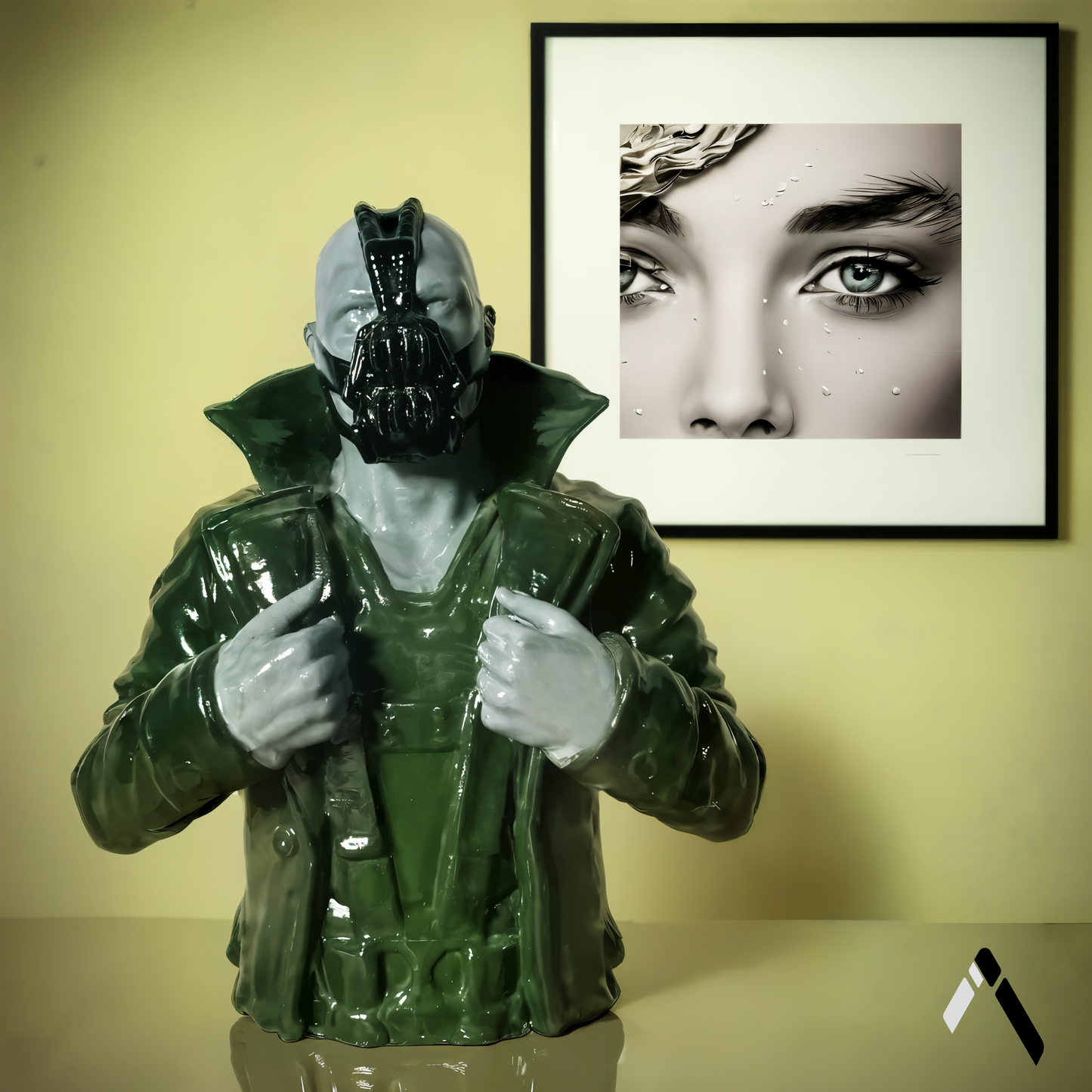 Bane Breaks Batman Bust Sculpture - The Dark Knight Rises