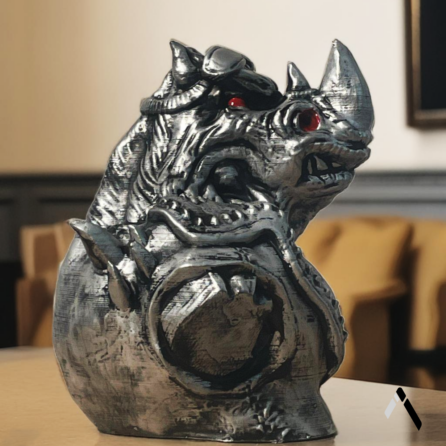 Resilient Marvel Rhino Bust Sculpture - Archadia