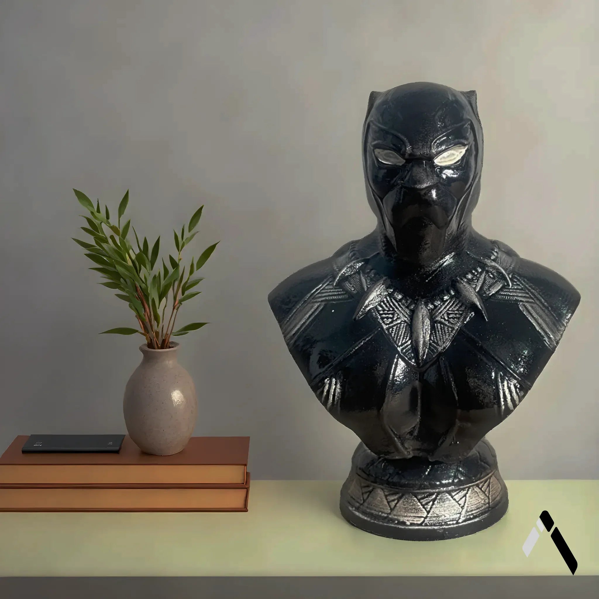 Black Panther Vibranium Bust Sculpture — Marvel Collectible India | Archadia Decors