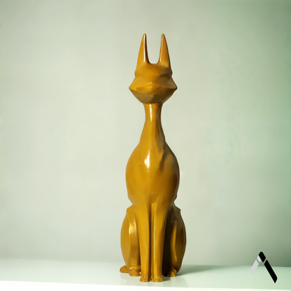 Abstract Cat Statue