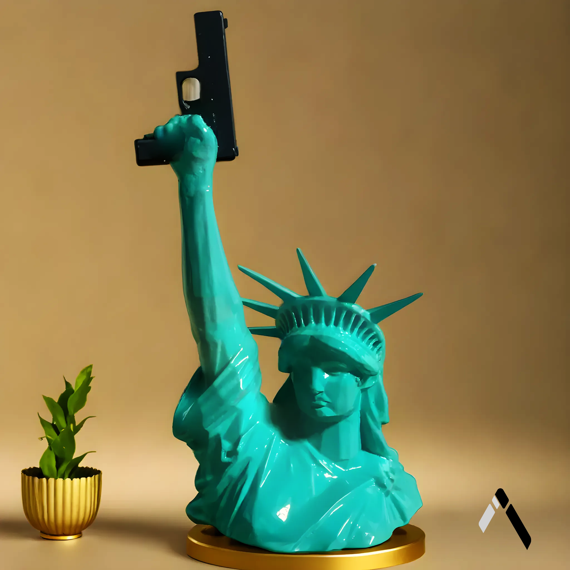 Statue of Liberty with Gun - Archadia