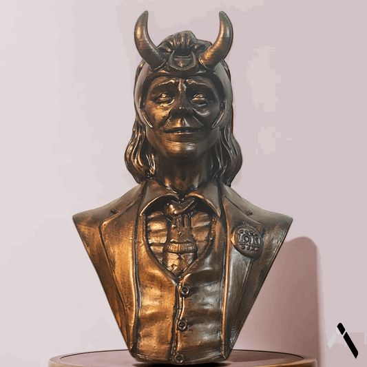 ancient Loki Bust Sculpture