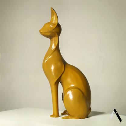 Abstract Cat Statue