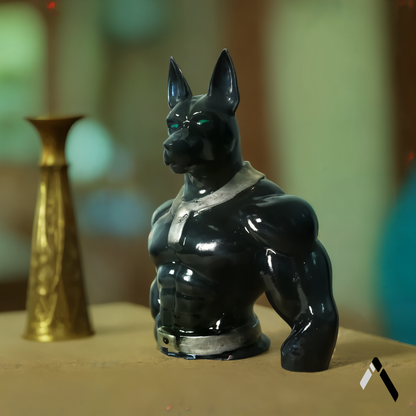 Egyptian Warrior Dog statue