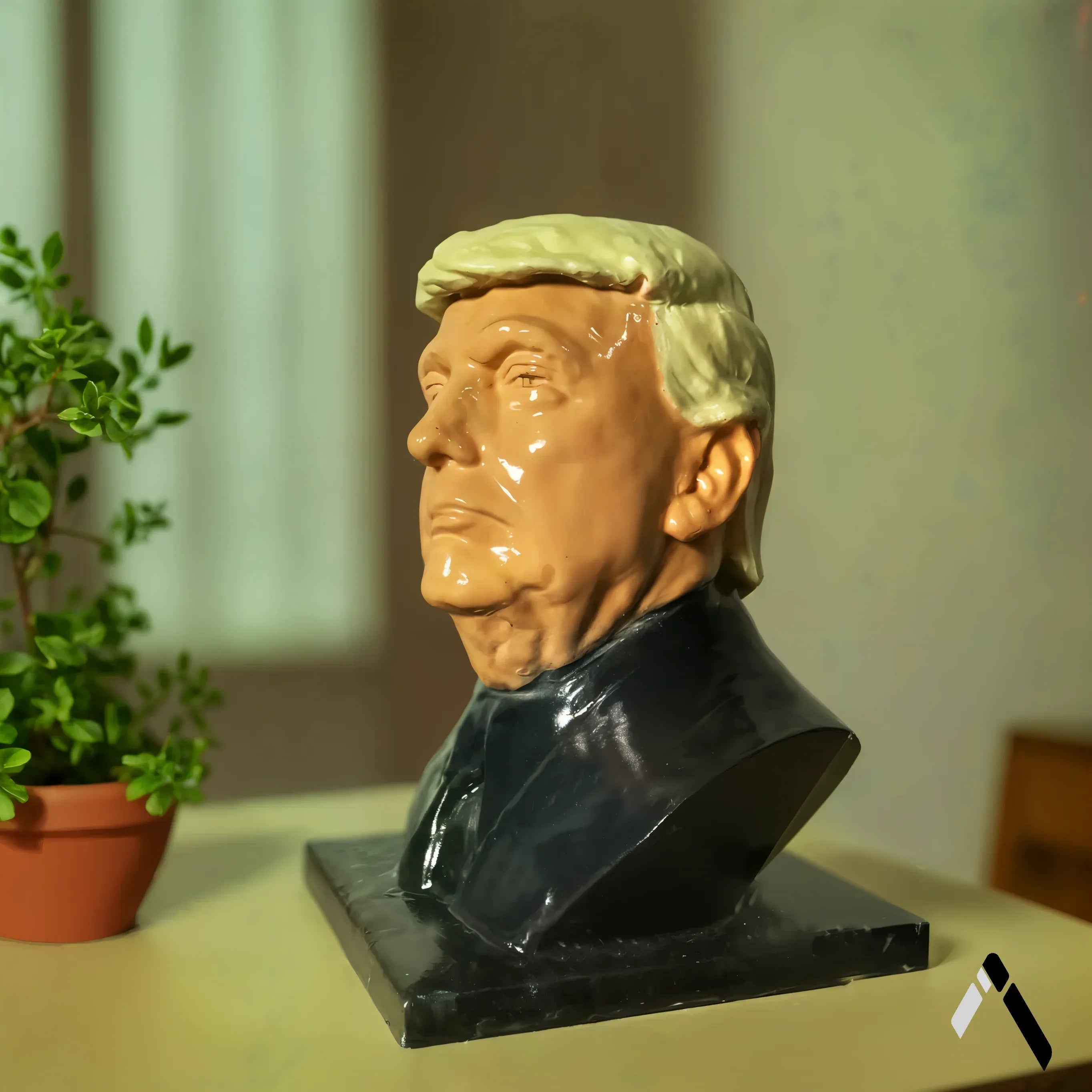 Donald Trump Bust Figurine Hand-Painted Resin — Pop Culture Collectible India | Archadia Decors