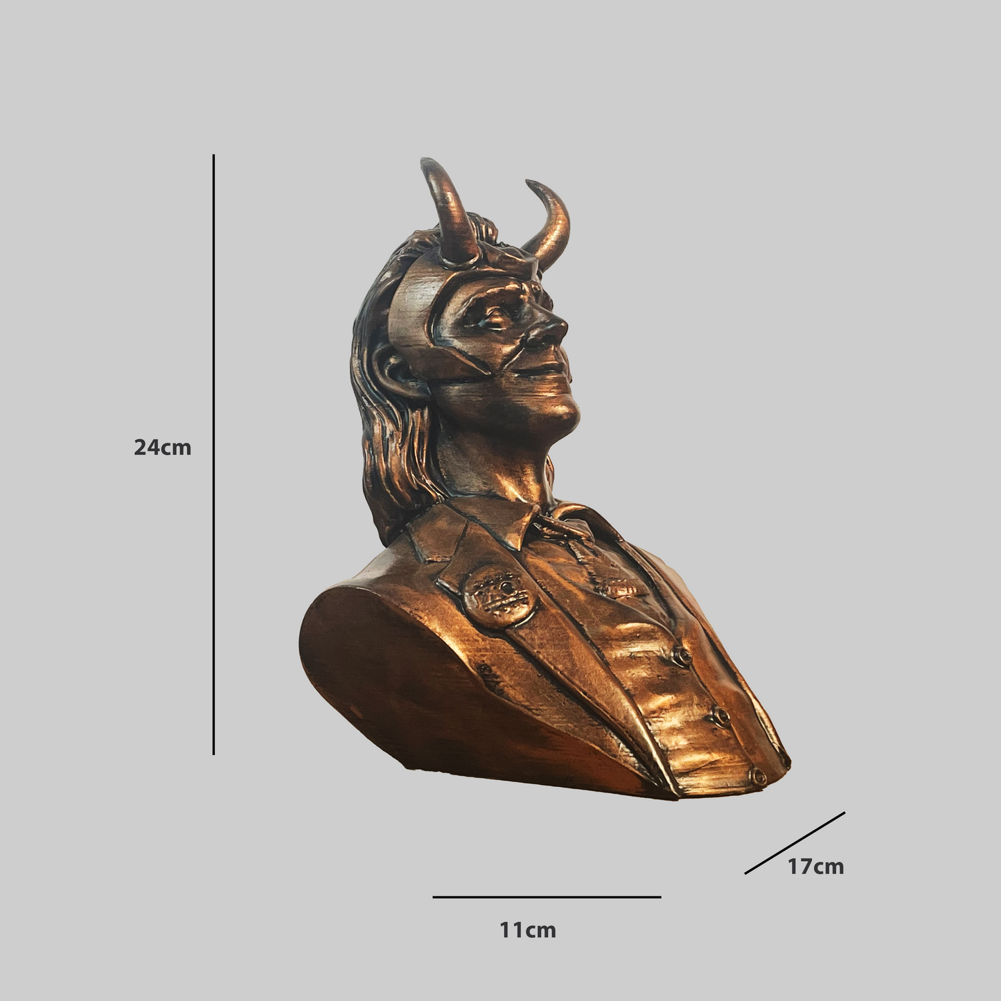 ancient Loki Bust Sculpture - Archadia