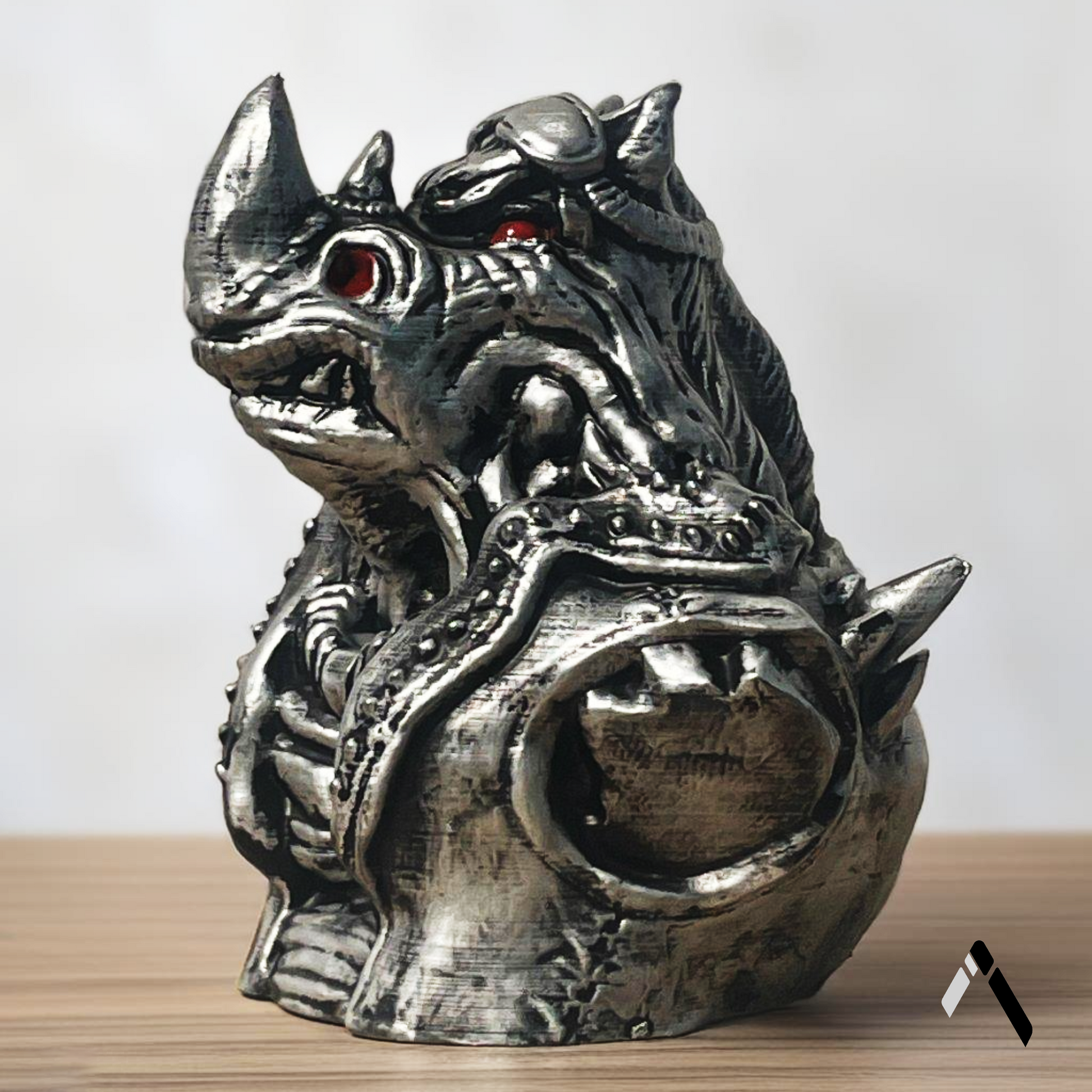 Resilient Marvel Rhino Bust Sculpture - Archadia