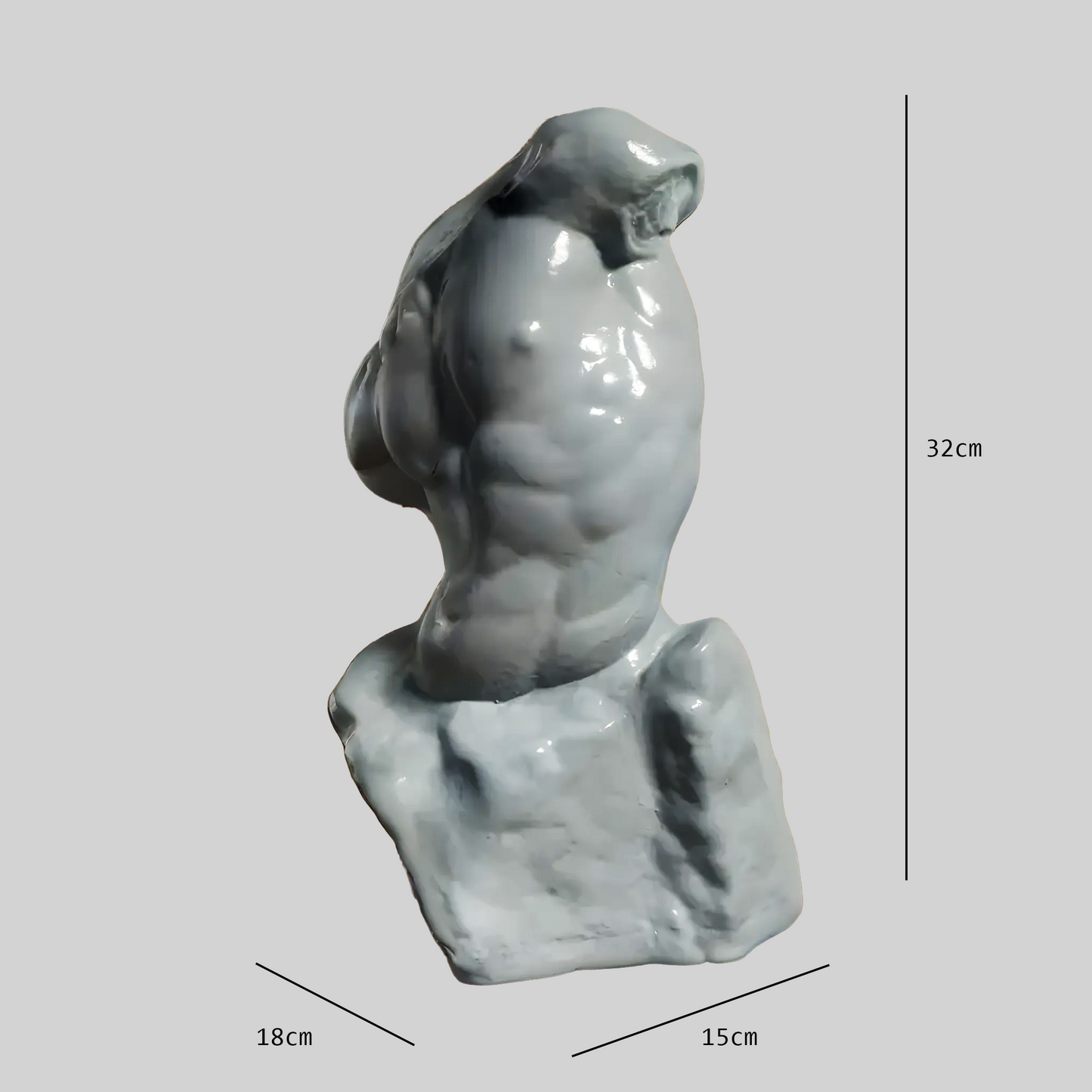 Male Torso Sculpture - Archadia