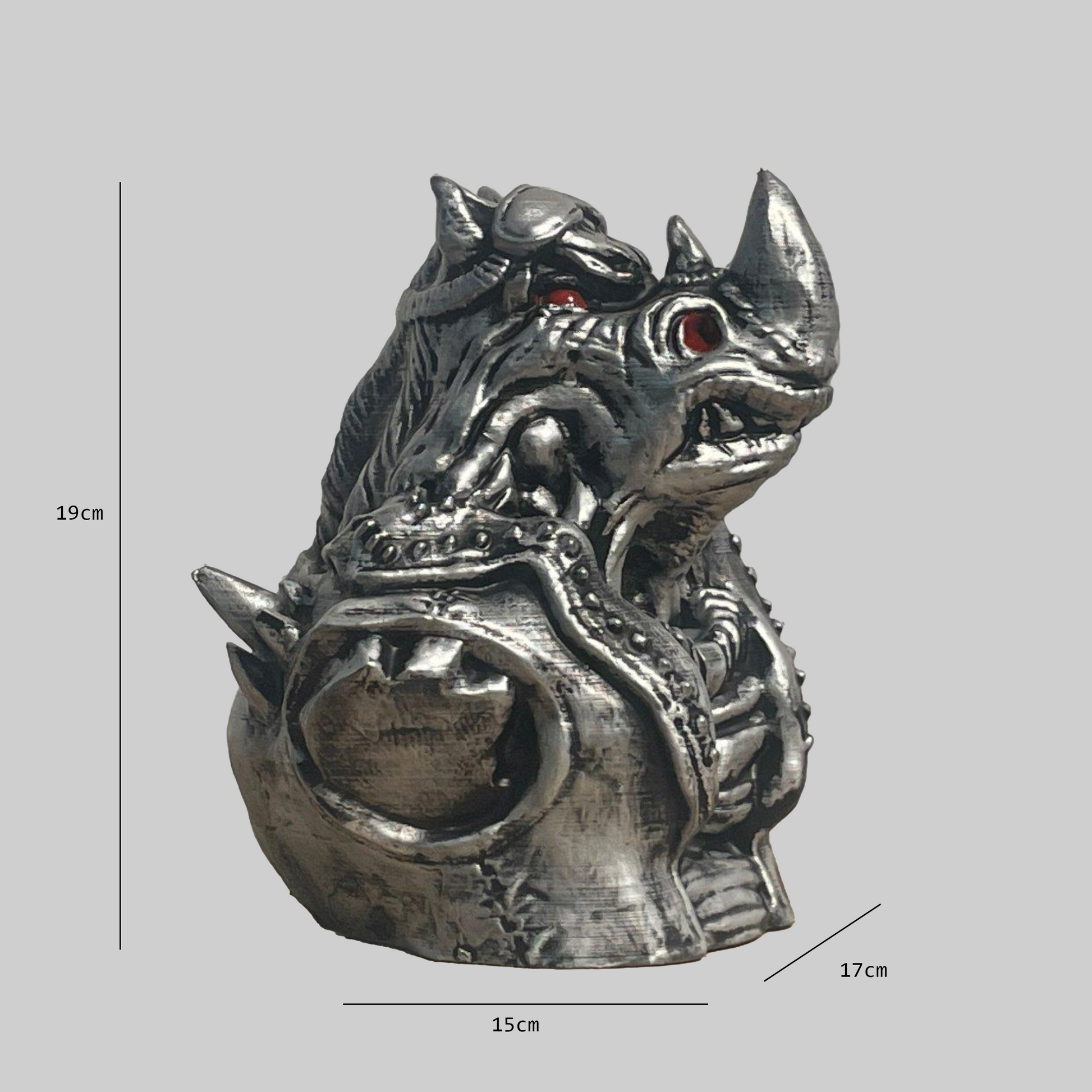 Resilient Marvel Rhino Bust Sculpture - Archadia