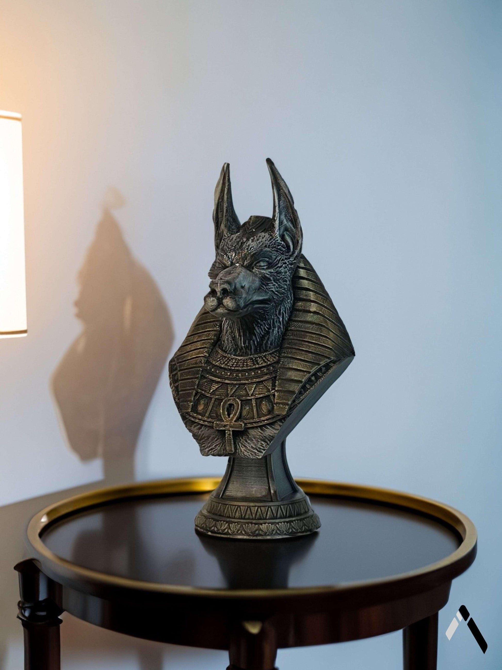 Anubis Bust Sculpture & Tabletop Archadia