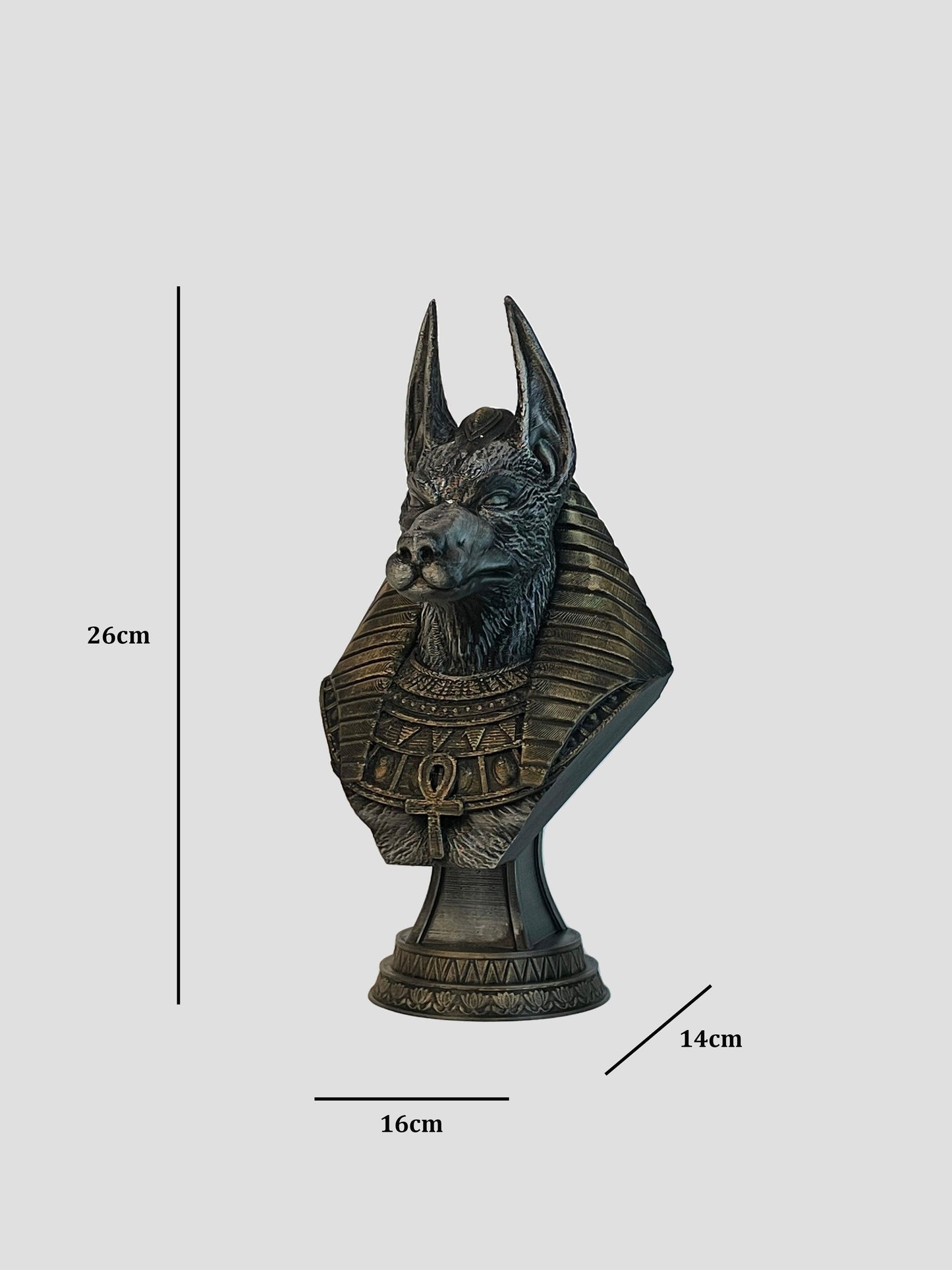 Anubis Bust Sculpture & Tabletop Archadia