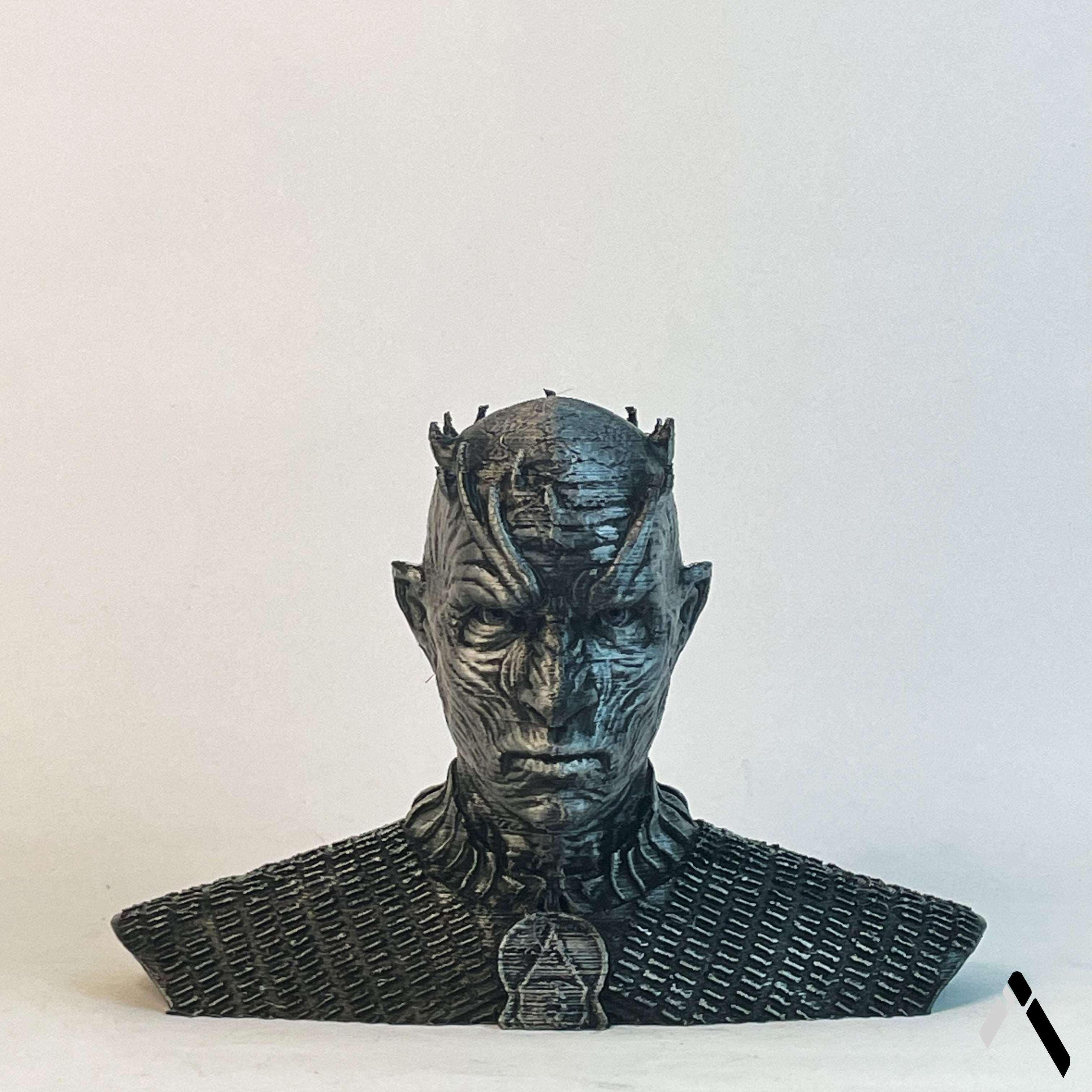 Night King Bust Sculpture Dark Matte Charcoal Game of Thrones — Collectible India | Archadia Decors