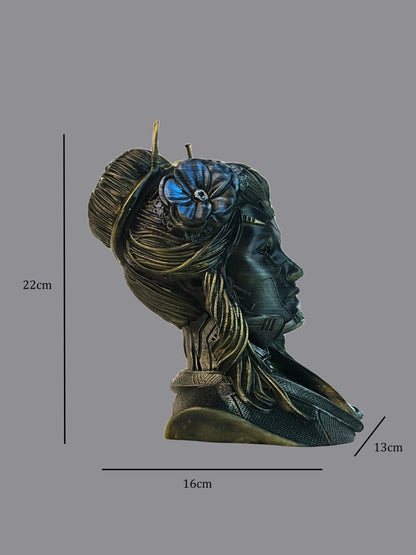 Geisha Bust Sculpture & Tabletop Decor. Archadia