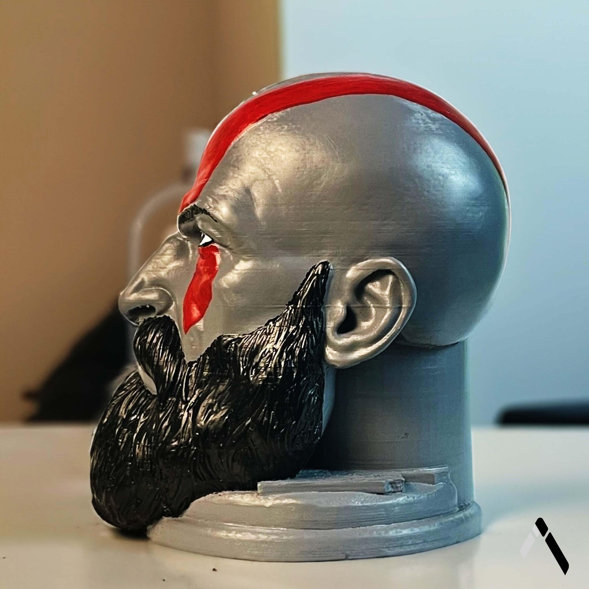 God Of War Kratos Face Sculpture Archadia