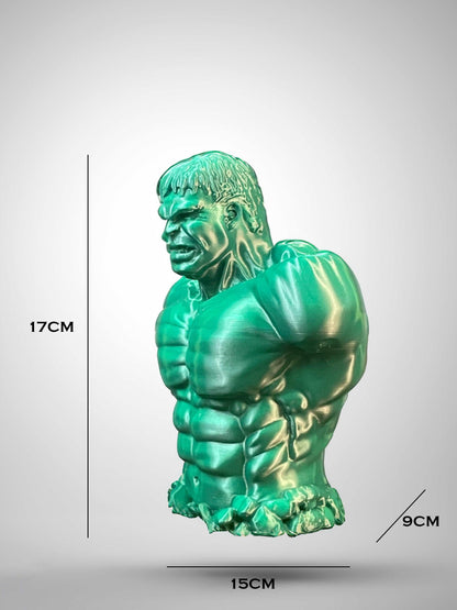 Hulk Bust Sculpture - Green Archadia