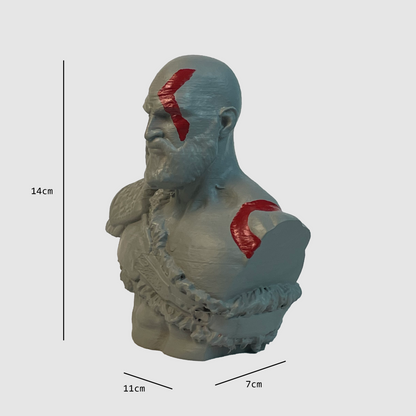 Kratos Bust Sculpture - God Of War - Archadia