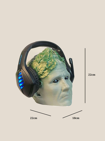 Julius Caesar Head Statue & Headphone Stand Archadia