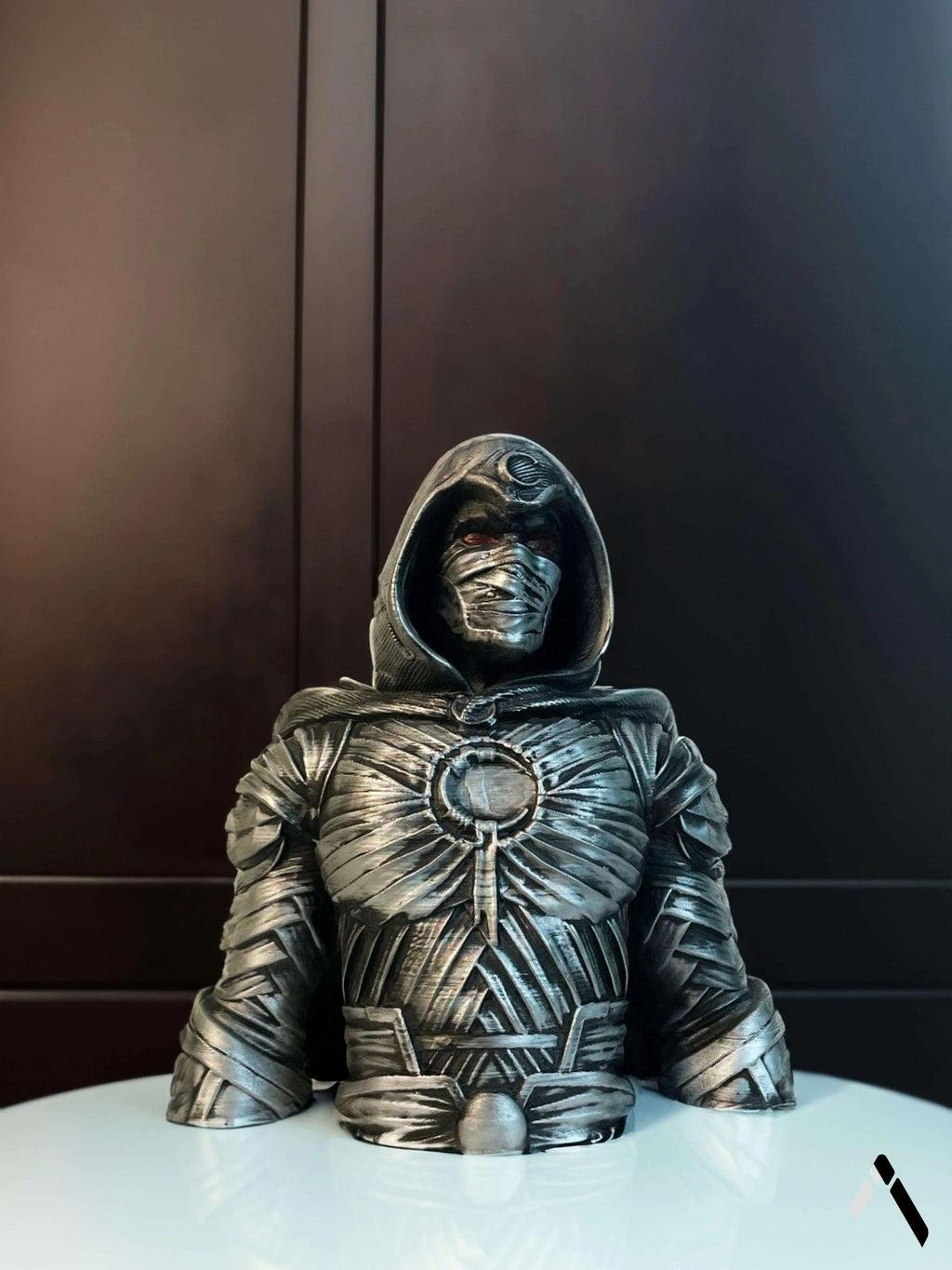 Moon Knight Bust Sculpture Marvel Crescent Avenger Hooded — Collectible India | Archadia Decors