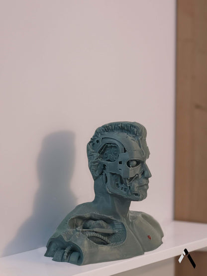 Terminator Bust Sculpture From Terminator 3 Rise Of The Machines Movie Archadia