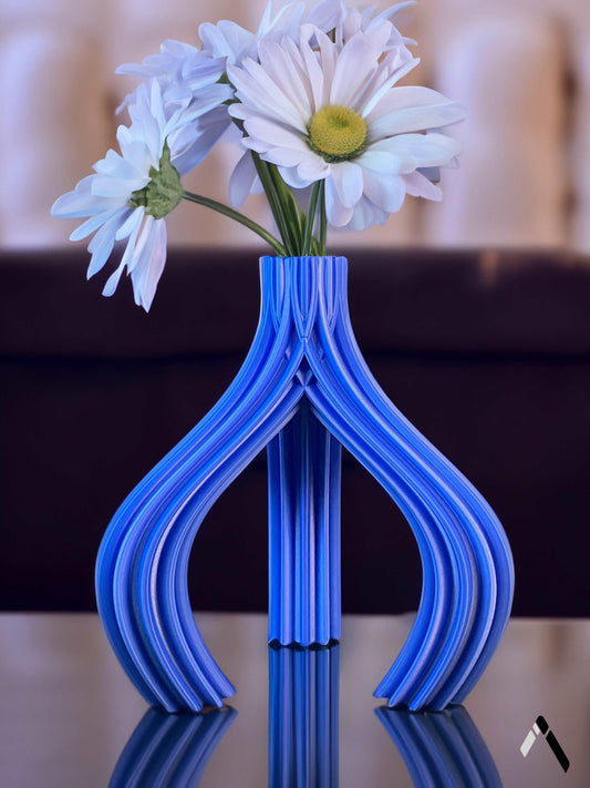 Triangular Vase - Blue Color Archadia