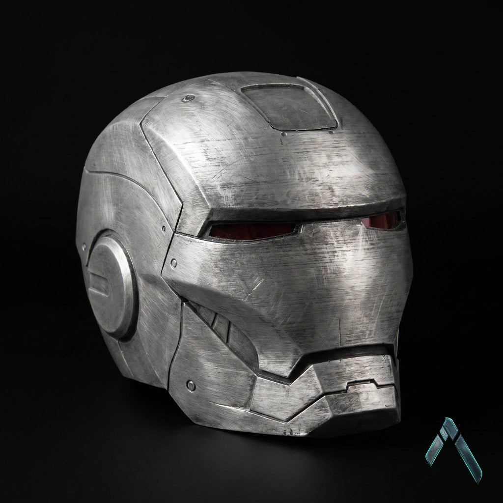War Machine Helmet Sculpture | Battle-Worn Steel Finish | Marvel Collectible India