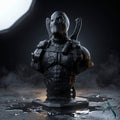Deadpool Bust Sculpture Matte Black Silver Stealth — Marvel Collectible India | Archadia Decors