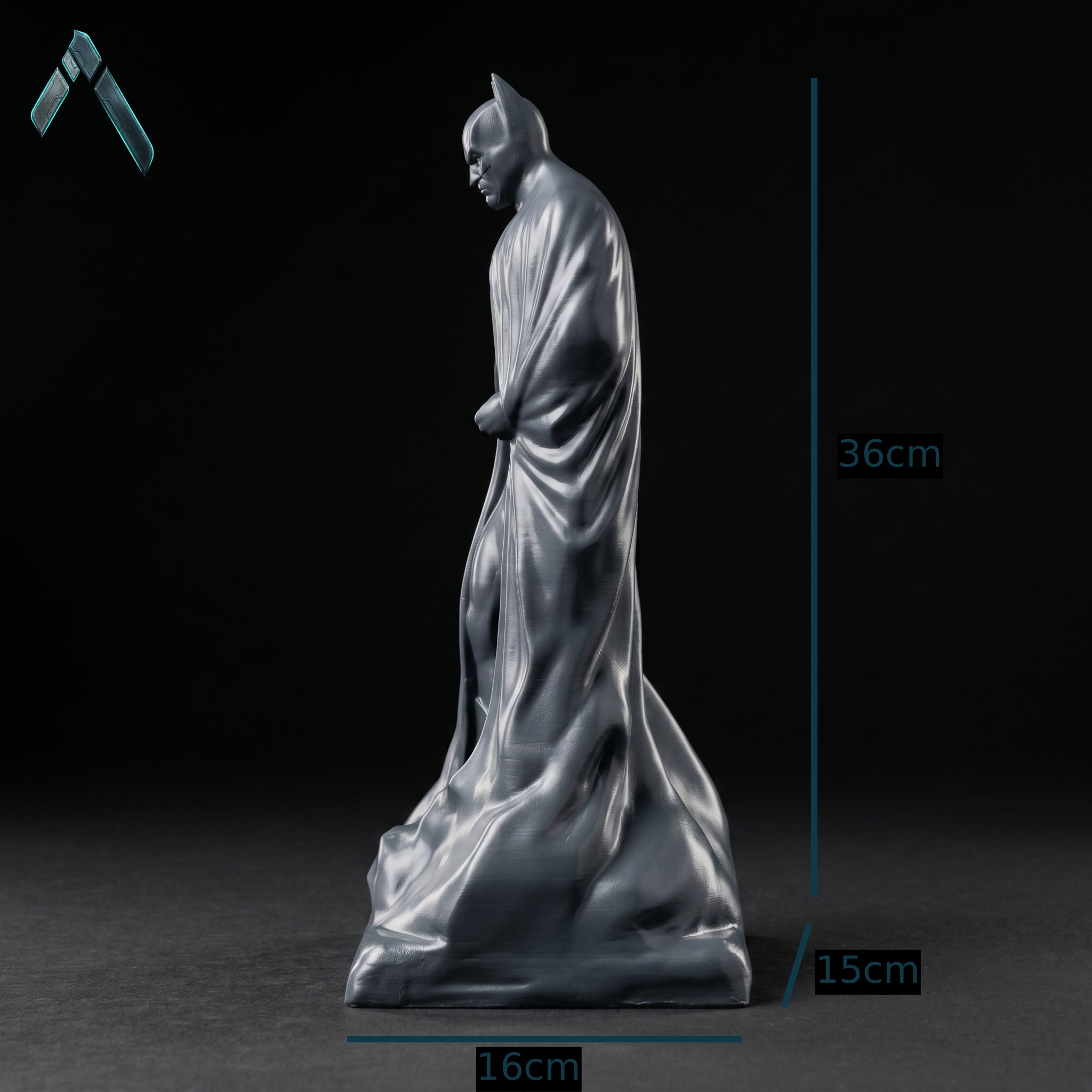 Batman Standing Figure Sculpture | Matte Grey Resin | DC Collectible India