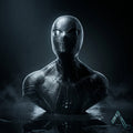 Spider-Man Black Suit Bust Sculpture Dark Web Noir — Marvel Collectible India | Archadia Decors