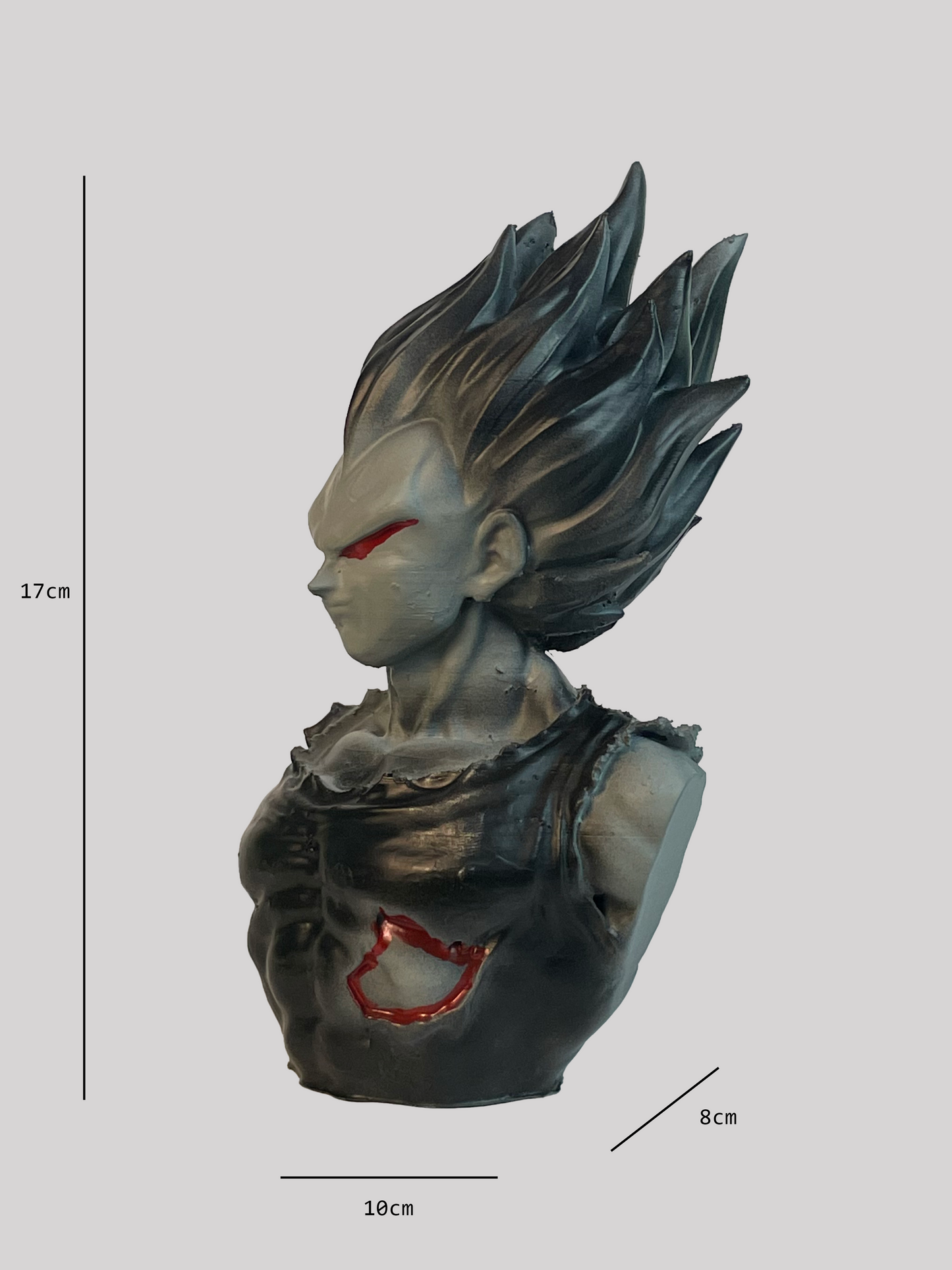 DBZ Vegeta Bust Action Sculpture - Archadia